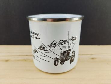 Ferguson System Massey MF Emaille Tasse